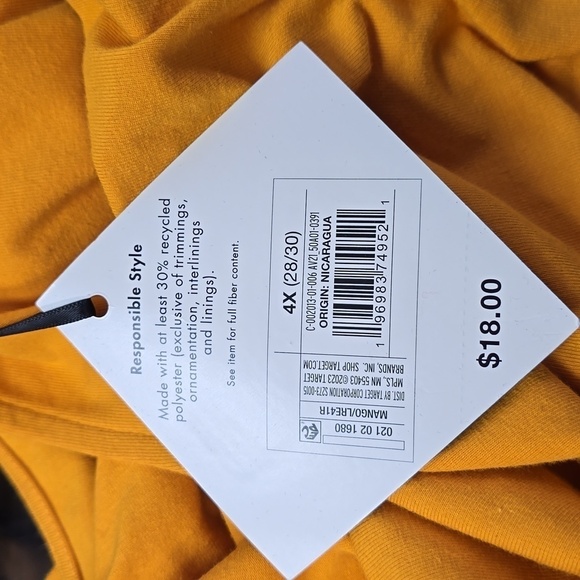 Women's Slim Fit Cinched Short Sleeve Sweetheart Neck Top | Ava & Viv | 4X - Picture 10 of 12